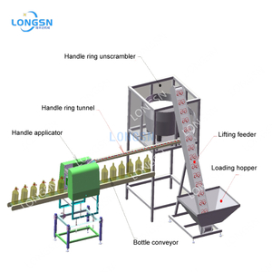 Máquina de prensagem automática de alta velocidade para garrafa de óleo PET aplicador e aplicador